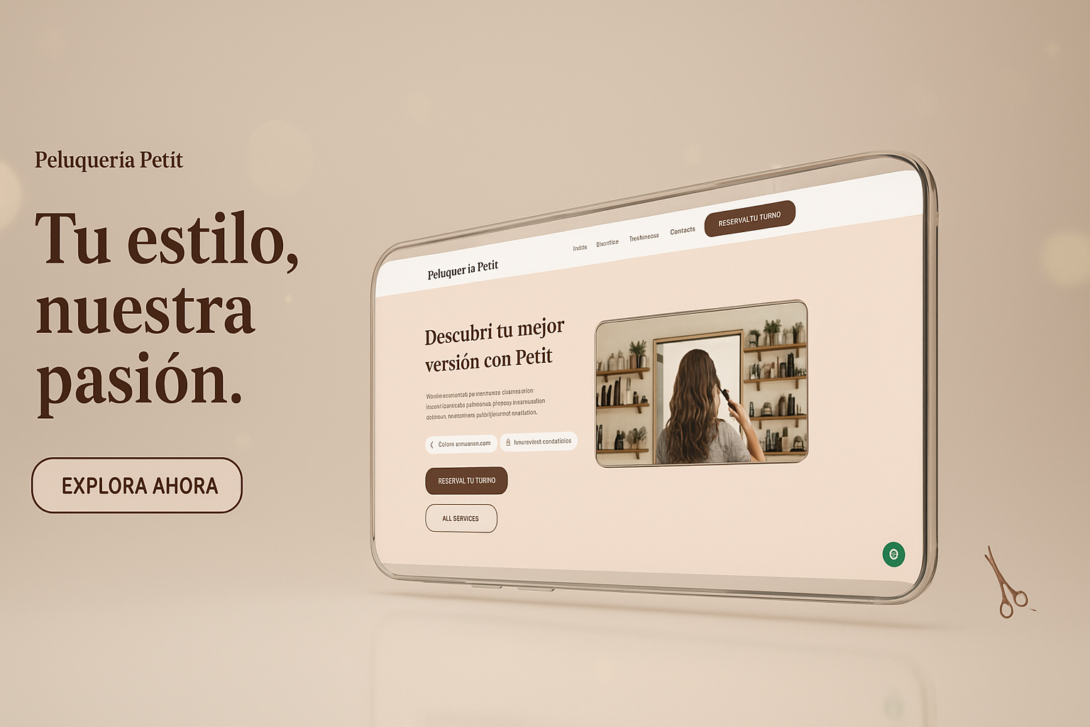 Sitio Web Peluquería Petit