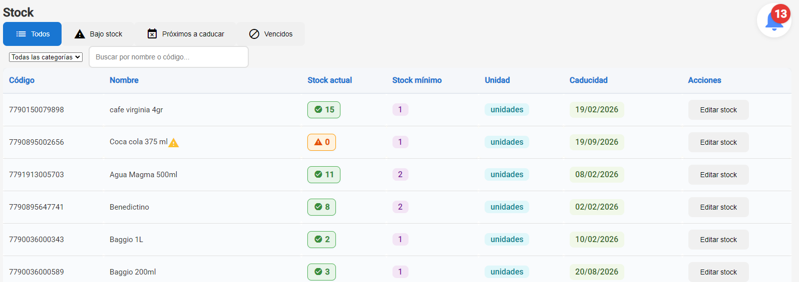 Sistema Supermercado